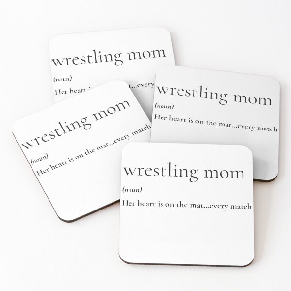 Item preview, Wrestling Mom Definition Heart on the Mat designed and sold by T-shirt Takedown.