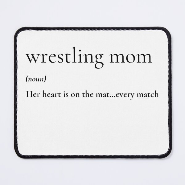 Item preview, Wrestling Mom Definition Heart on the Mat designed and sold by T-shirt Takedown.