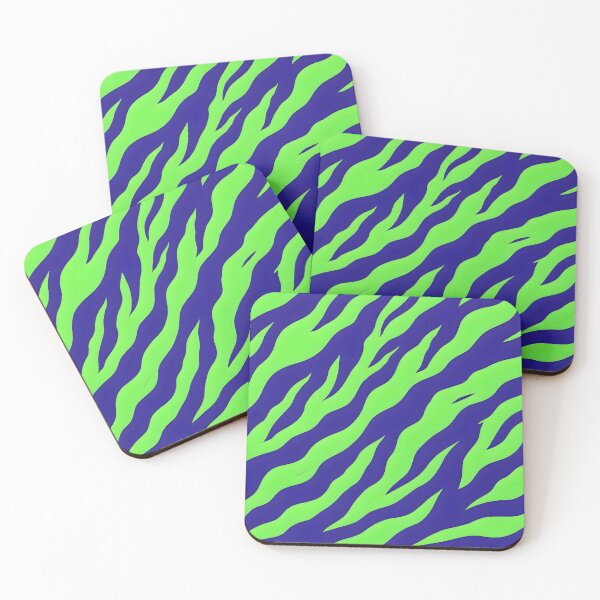 Item preview, Neon Green and Purple Zebra Stripe Abstract Phone Case designed and sold by FestivityFinds.