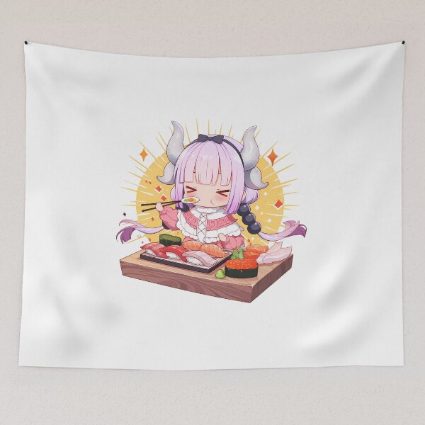 Item preview, Kanna Kamui Miss Kobayashi Dragon Maid Chibi Sushi Time designed and sold by Spraykart.
