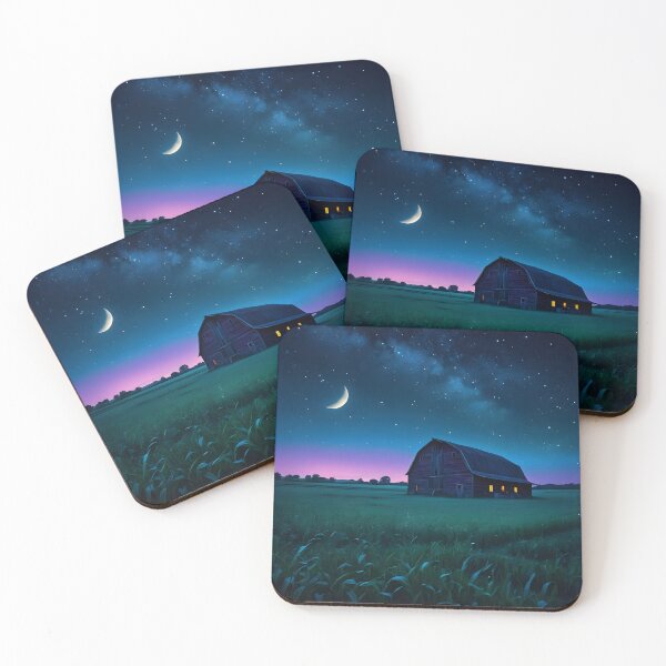 Item preview, Mistletoe Farms Dark Starlit Night designed and sold by Paw's Arts.