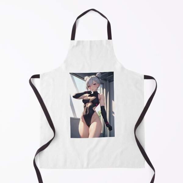 Item preview, Athletic Anime Girl Sakurada Kyomari - Techwear Bodysuit and Space Buns Art Poster designed and sold by iloveanimechibi.