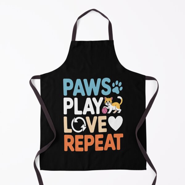 Item preview, Paws Play Love Repeat Cat Sitter designed and sold by NicolaMail.