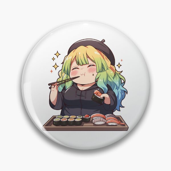 Item preview, Lucoa Miss Kobayashi Dragon Maid Chibi Kawaii Sushi Snack designed and sold by Spraykart.