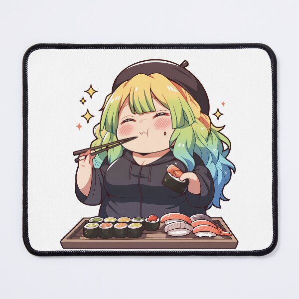 Item preview, Lucoa Miss Kobayashi Dragon Maid Chibi Kawaii Sushi Snack designed and sold by Spraykart.