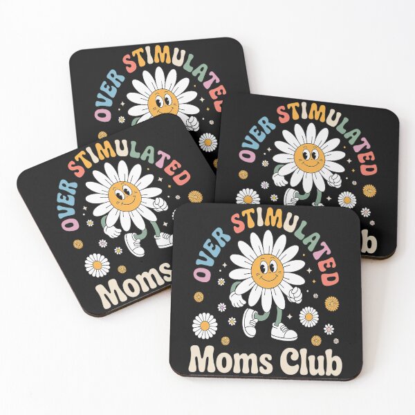 Item preview, Overstimulated Moms Club Groovy Funny Mothers Day designed and sold by TheRetroStyle.