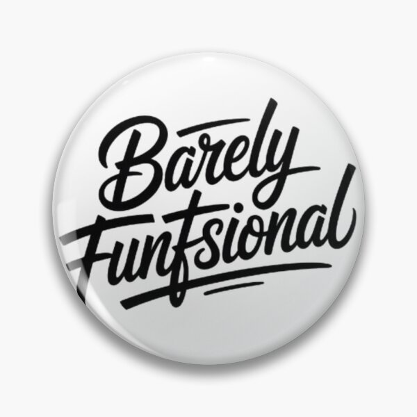 Item preview, Barely Functional – Minimal Dark Humor Statement Tee designed and sold by NewUSShop.