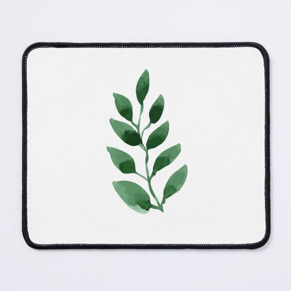 Item preview, Delicate Leaf, Green Minimalist Modern Watercolor Sketch  designed and sold by SWSandraWechner.