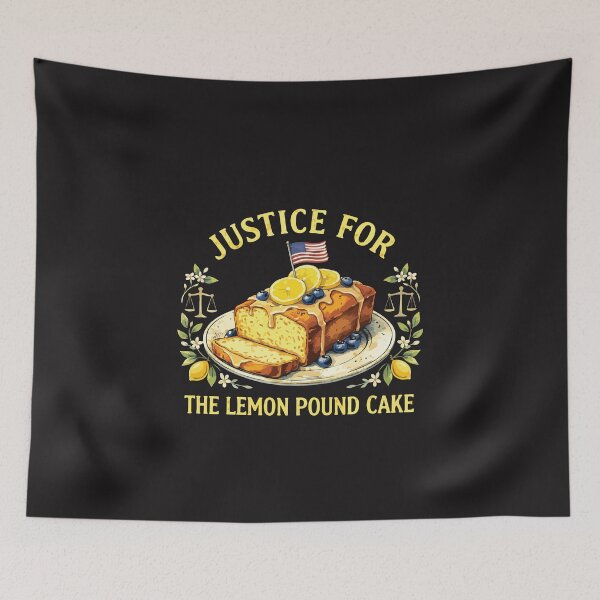 Item preview, Funny Justice For Lemon Pound Cake Meme Patriotic Dessert Humor Vintage Style designed and sold by kiralynstration.