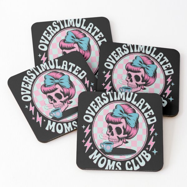 Item preview, Overstimulated Moms Club Mothers Day designed and sold by TheRetroStyle.