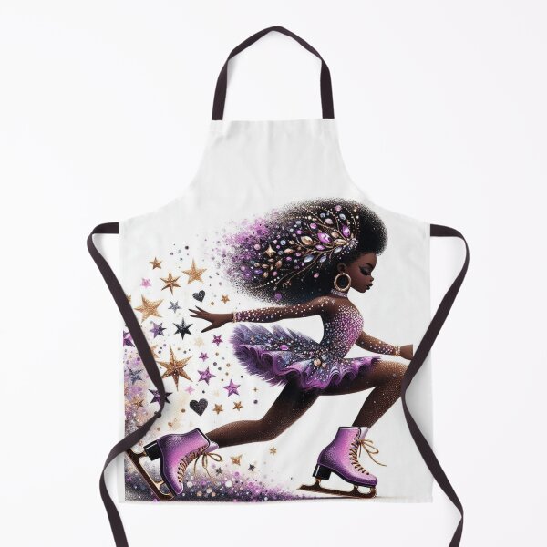 Item preview, Black Girl Skate with Stars designed and sold by Lucienne Reimagined.