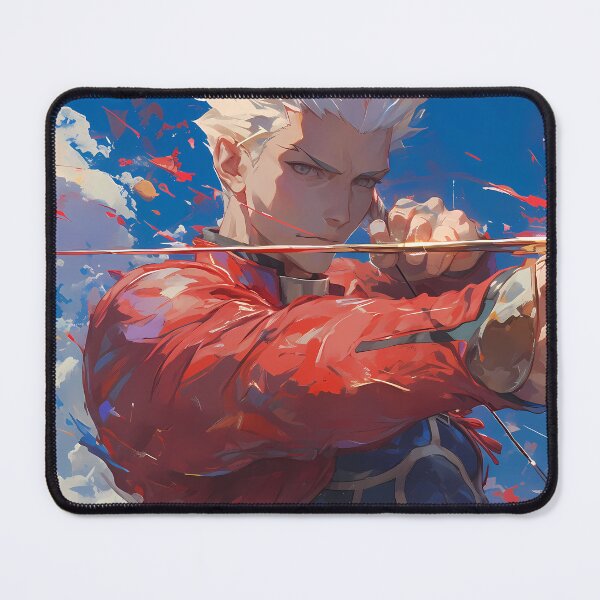 Item preview, Archer Fate Stay Night Crimson Aiming Pose Under Bright Sky designed and sold by Spraykart.