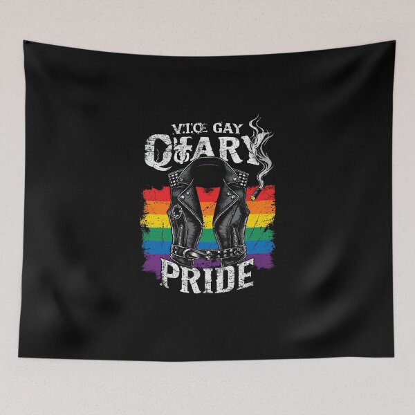Item preview, Gay Leather Pride with Rainbow Flag Design designed and sold by InkDazzle.