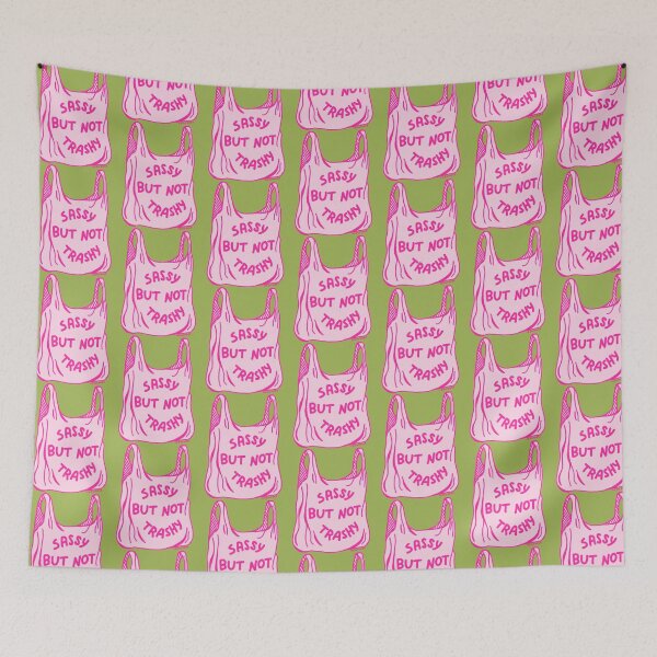 Item preview, Sassy but not Trashy Garbage Bag Illustration designed and sold by rePurposeTX.