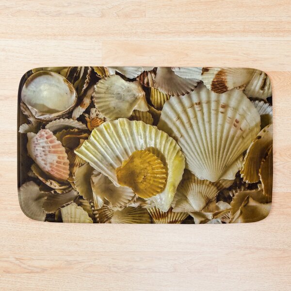 Item preview, Seashell Collection – Coastal Texture Scallop Shell Pattern Photography designed and sold by aadventures.