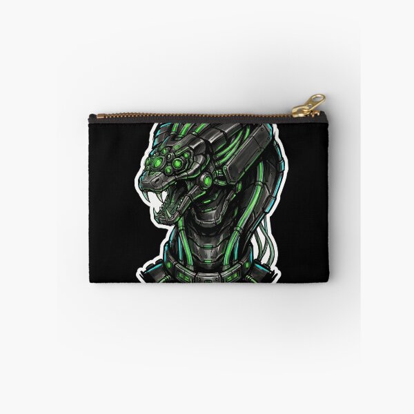 Item preview, Copy of Cyberpunk Snake Mecha - Ink Wash Tech Animal Sticker designed and sold by Ink-Silicon.