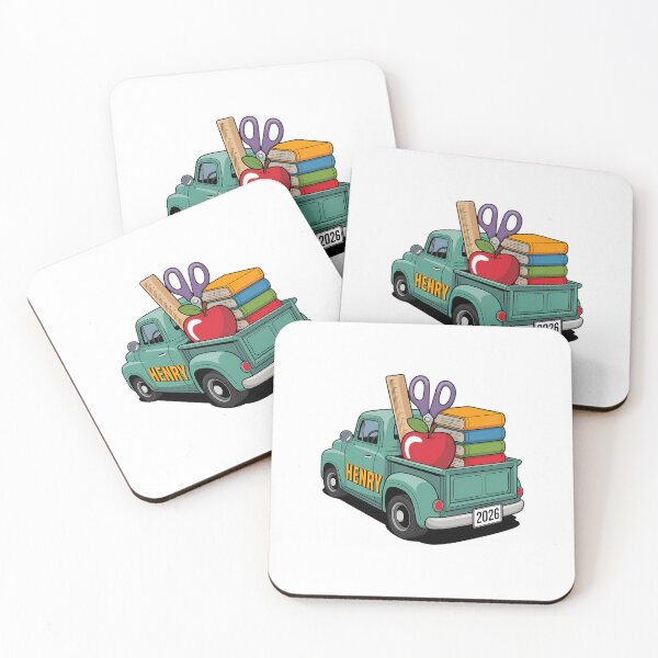 Item preview, Boys Back to School Truck Personalized Pre-K, Kindergarten designed and sold by HellD3vil-Art.