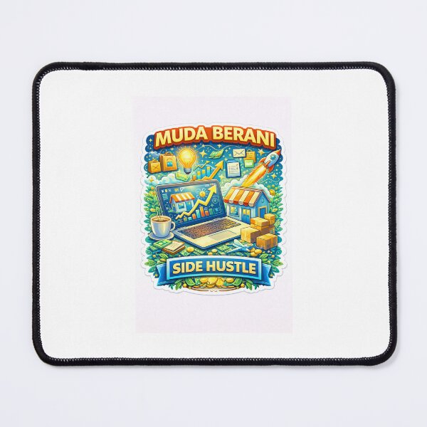 Item preview, Muda Berani Side Hustle Sticker – Build Your Side Business, Online Income, Young Entrepreneur, Financial Freedom Motivation designed and sold by Wander Pop Studio.