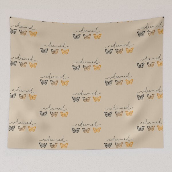 Item preview, Redeemed Handwritten Script Monarch Butterflies designed and sold by rePurposeTX.