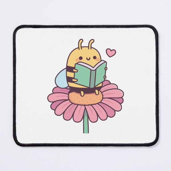 Item preview, Cute Bee Reading A Book On A Flower designed and sold by rustydoodle.