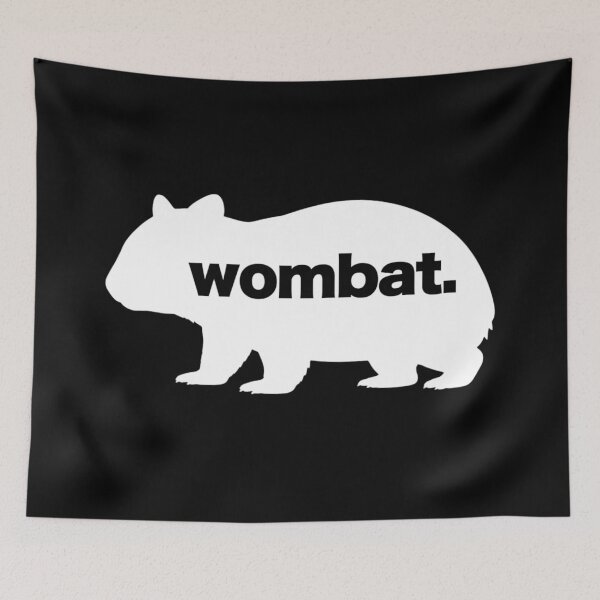 Item preview, White Wombat Silhouette  designed and sold by pUNKnown.