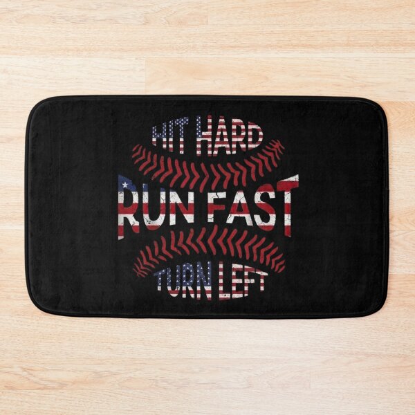 Item preview, American Baseball Hit Hard Run Fast Turn Left Shirt designed and sold by KIROSALS.