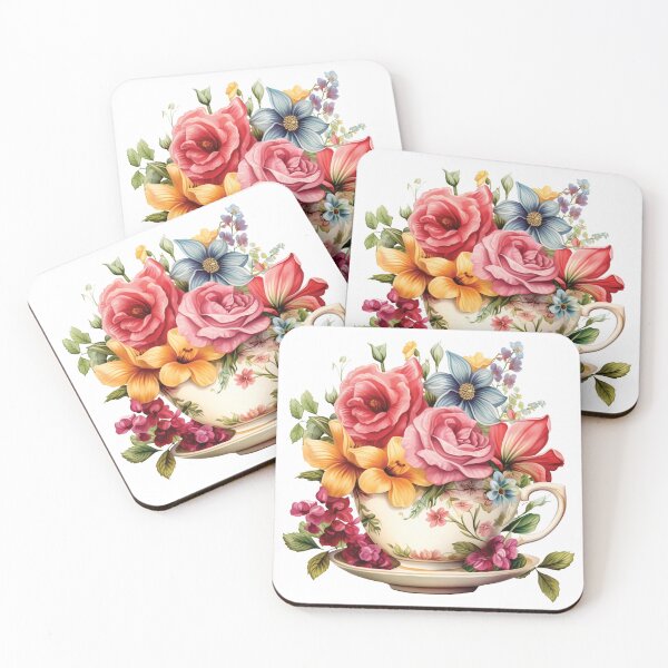 Item preview, Vintage Floral Teacup Design designed and sold by Selah & Grace Designs.