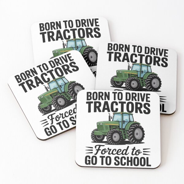 Item preview, Born To Drive Tractors Forced to Go to School designed and sold by Moon-Ape.