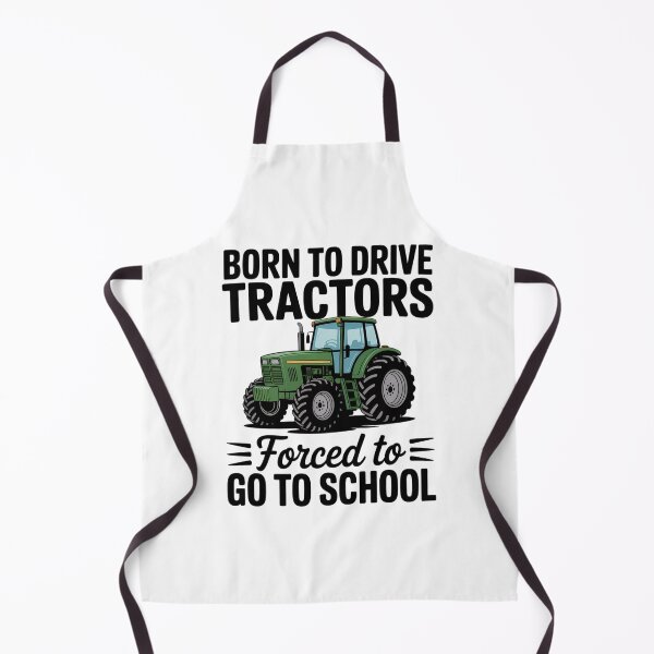 Item preview, Born To Drive Tractors Forced to Go to School designed and sold by Moon-Ape.