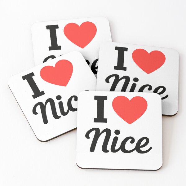 Item preview, I Love Nice | French Riviera Typography | Coastal Elegance & Mediterranean Charm Design designed and sold by PaintedPixels01.