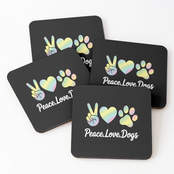 Item preview, Peace Love Dogs Tie Dye Dog Lover Rescue Puppy designed and sold by NicolaMail.