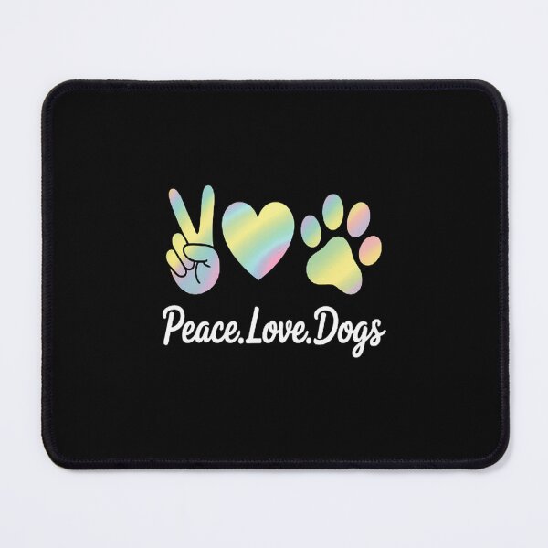 Item preview, Peace Love Dogs Tie Dye Dog Lover Rescue Puppy designed and sold by NicolaMail.