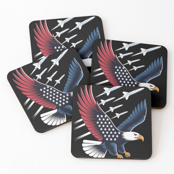 Item preview, Patriotic Red Blue USA Flag Fighter Jets 4th of July 1 designed and sold by TheRetroStyle.