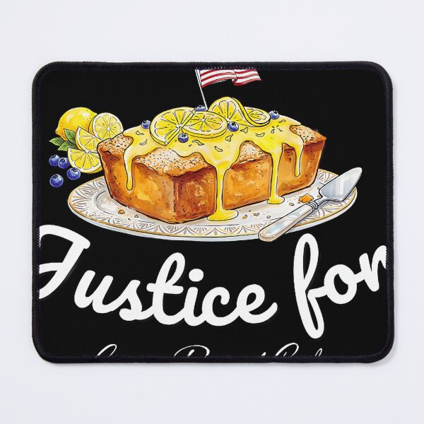 Item preview, Justice For Lemon Pound Cake Funny Patriotic Dessert Graphic designed and sold by AsiaStokes.