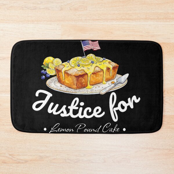Item preview, Justice For Lemon Pound Cake Funny Patriotic Dessert Graphic designed and sold by AsiaStokes.