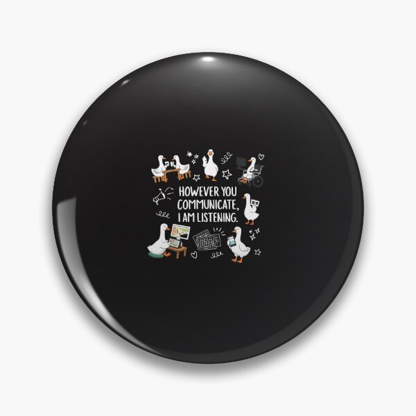 Item preview, However You Communicate I’m Listening AAC SLP Speech Therapy Funny Goose Design designed and sold by kiralynstration.