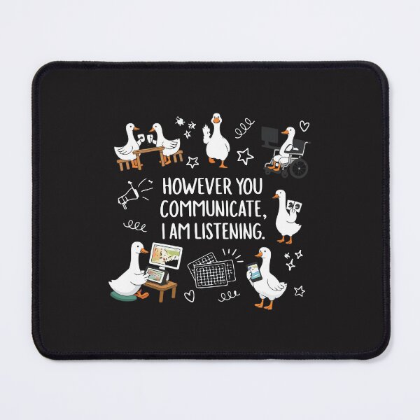 Item preview, However You Communicate I’m Listening AAC SLP Speech Therapy Funny Goose Design designed and sold by kiralynstration.