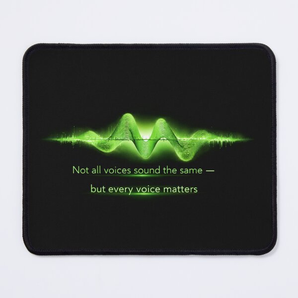 Item preview, Not All Voices Sound the Same -Every Voice Matters Green Sound Wave Double Starburst designed and sold by Mirgonhood.