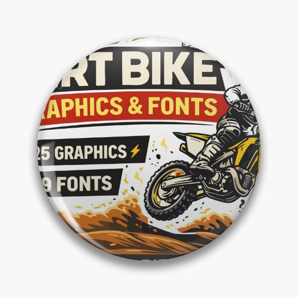 Item preview, Dirt Bike Graphics & Fonts Motocross Racing designed and sold by Matinez Pink.