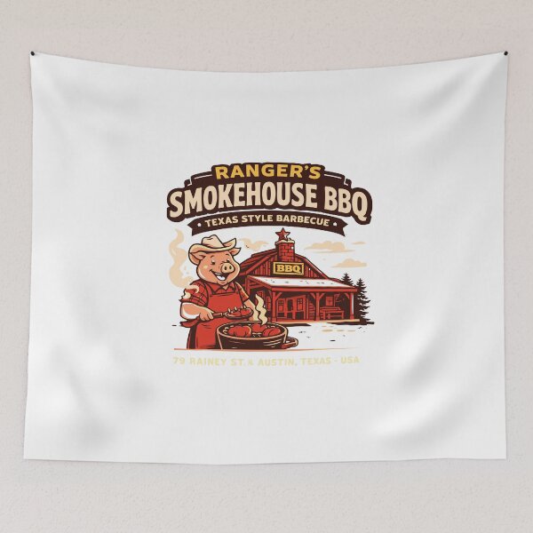 Item preview, Ranger's Smokehouse BBQ T-Shirt designed and sold by Matinez Pink.