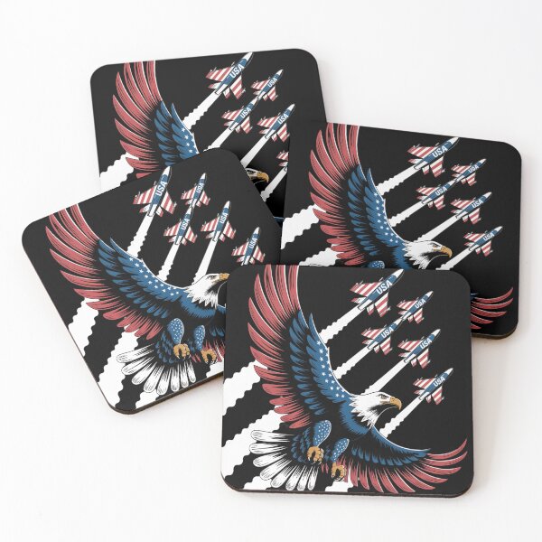 Item preview, Patriotic Red Blue USA Flag Fighter Jets 4th of July designed and sold by TheRetroStyle.
