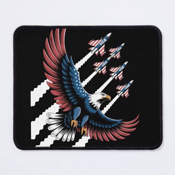 Item preview, Patriotic Red Blue USA Flag Fighter Jets 4th of July designed and sold by TheRetroStyle.