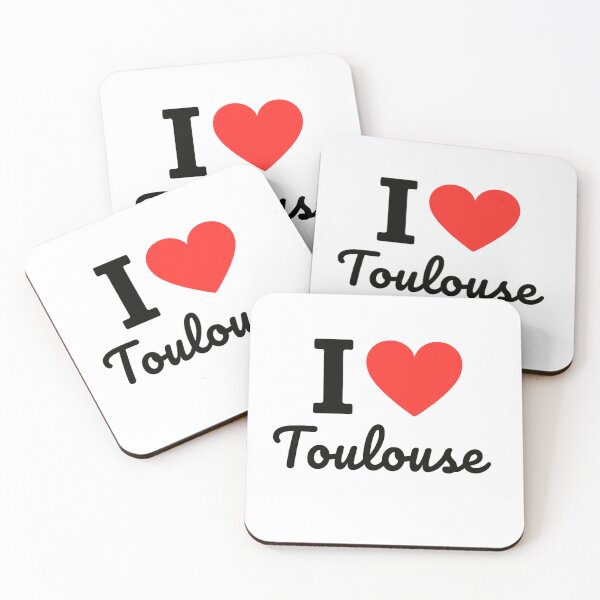Item preview, I Love Toulouse | France City Typography | Culture, History & Pink City Charm Design designed and sold by PaintedPixels01.