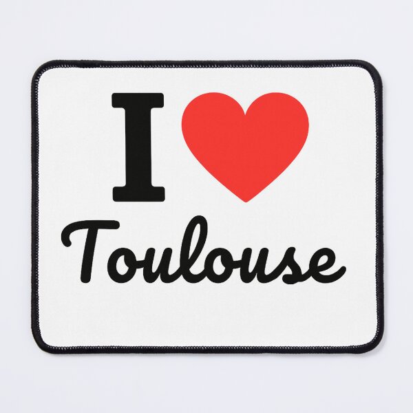 Item preview, I Love Toulouse | France City Typography | Culture, History & Pink City Charm Design designed and sold by PaintedPixels01.
