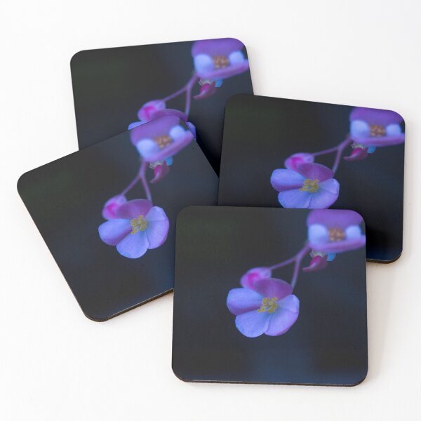 Item preview, Begonia Flowers in Blue designed and sold by ROSE ANN BANILAR.