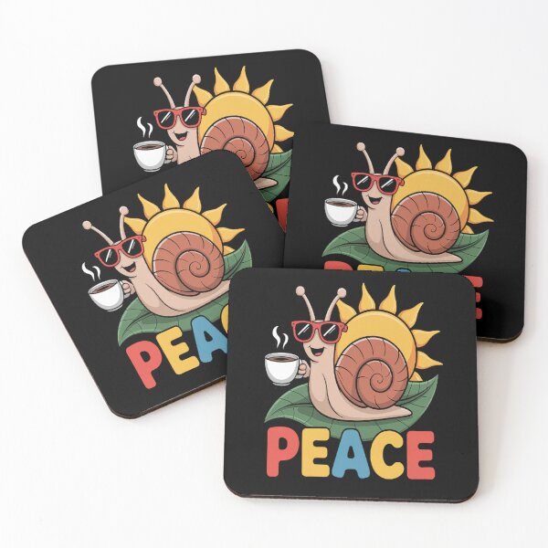 Artikelvorschau, Peace Snail Coffee Vibes Chill Morning Design entworfen und verkauft von NicolaMail.