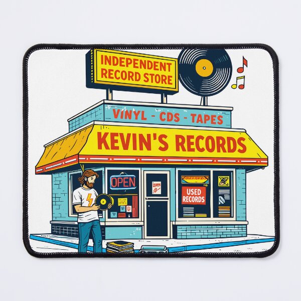 Item preview, Vinyl Records Shop T-Shirt designed and sold by Matinez Pink.