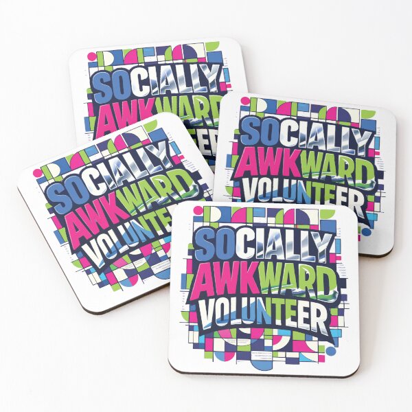Item preview, Funny Volunteer | Socially Awkward Gift – Introvert Charity Worker – Retro Aesthetic designed and sold by avinigav.