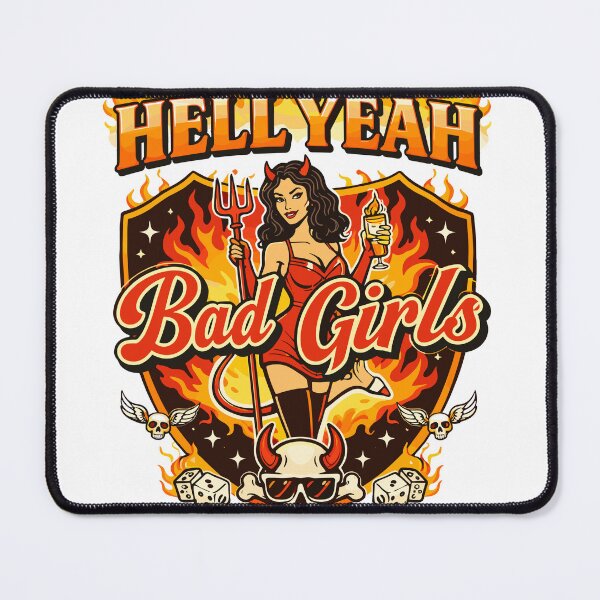 Item preview, Hell Yeah Bad Girls Devil T-Shirt designed and sold by Matinez Pink.