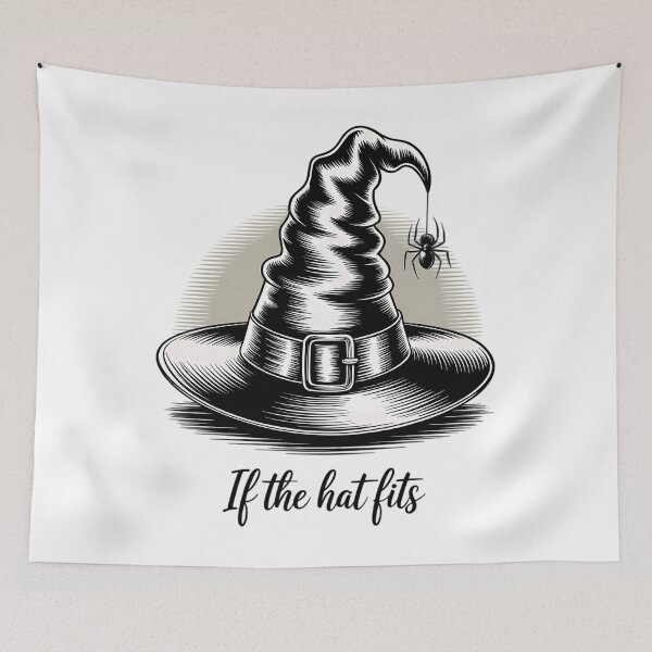 Item preview, If The Hat Fits Halloween designed and sold by Moon-Ape.